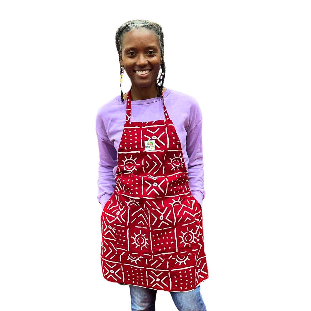 Deep Red Apron