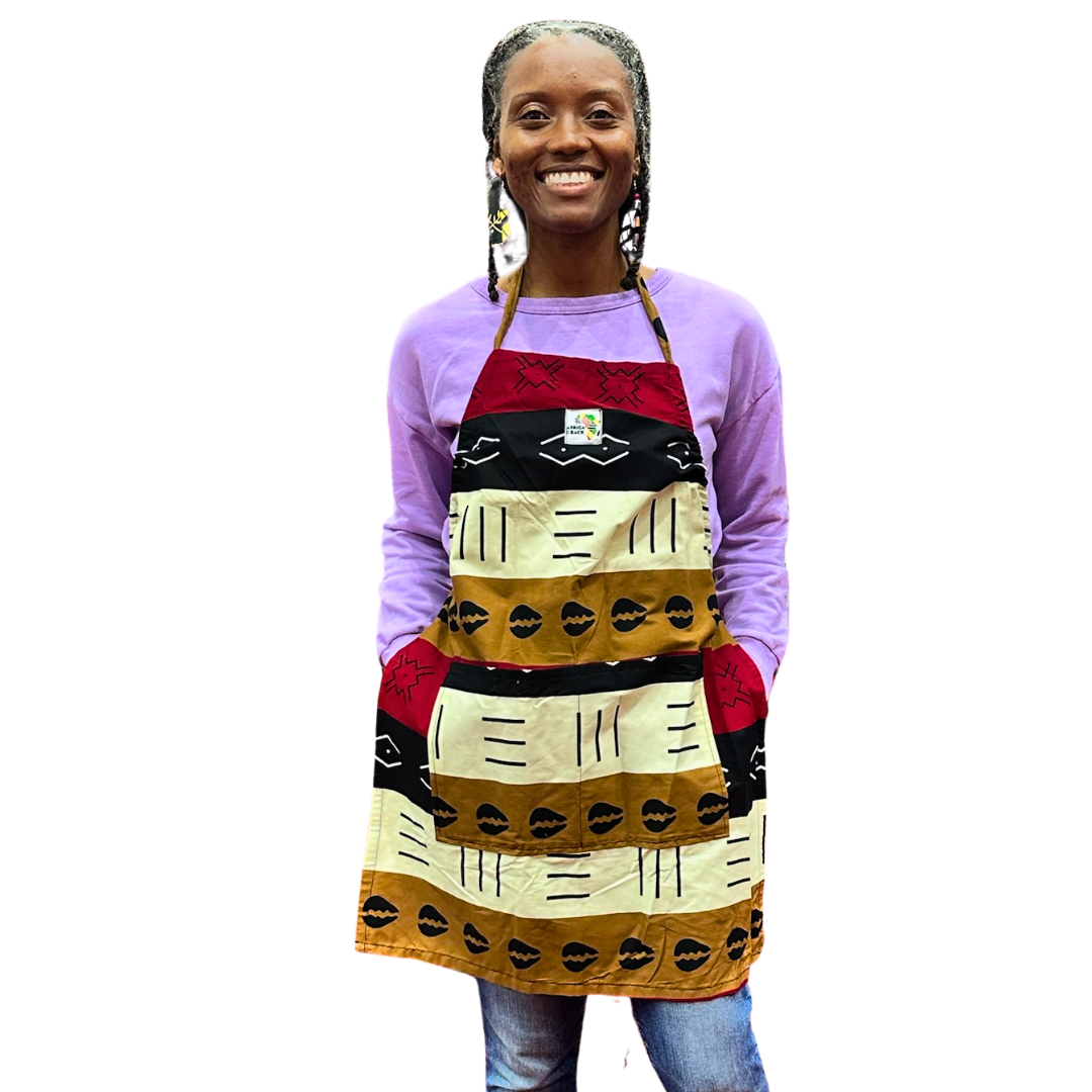 Red Black Brown Cowrie Apron